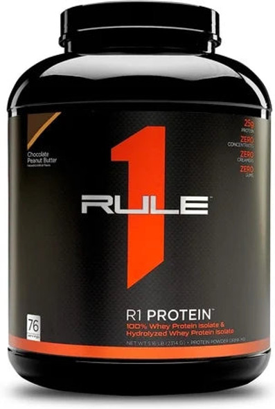 rule 1 protein powder, Whey Isolate Chocolate Peanut Butter - 5 Lb.
