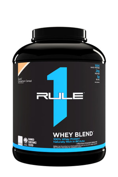 RULE 1 WHEY BLEND 100% WHEY PROTEIN TOASTED CINNAMON CEREAL - 4.95 LB 67 SERVINGS