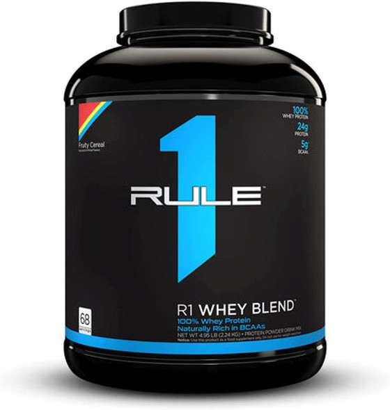 RULE 1 WHEY BLEND 100% WHEY PROTEIN FRUITY CEREAL - 4.95 LB