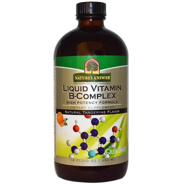 Nature's Answer Liquid Vitamin B-Complex Natural Tangerine 16 Fl Oz