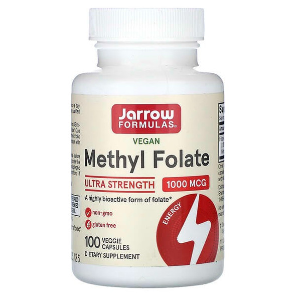 Jarrow Formulas, Methyl Folate, 1,000 mcg, 100 Veggie Capsules