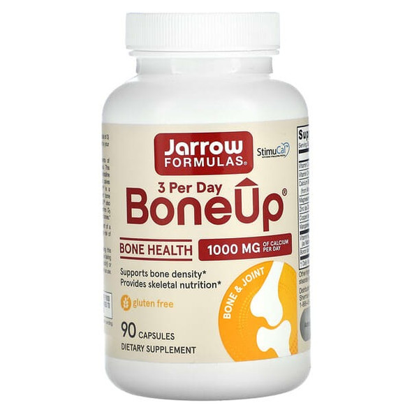 Jarrow Formulas, BoneUp 3 Per-Day, 1,000 mg, 90 Capsules,  jarrow boneup