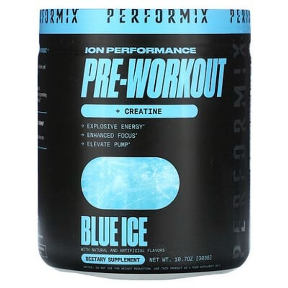 Performix, Ion Performance Pre-Workout + Creatine, Blue Ice , 10.7 oz (303 g)