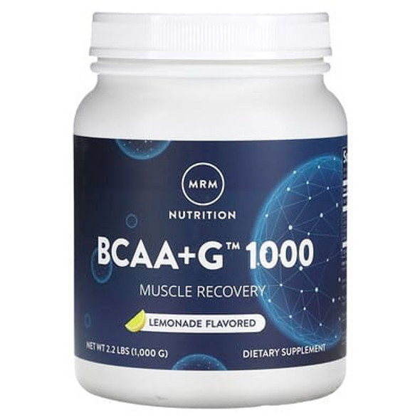 MRM Nutrition, BCAA+G 1000, Lemonade, 2.2 lbs (1,000 g)