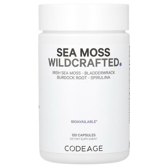 wildcrafted sea moss, 120 Capsules, Codeage