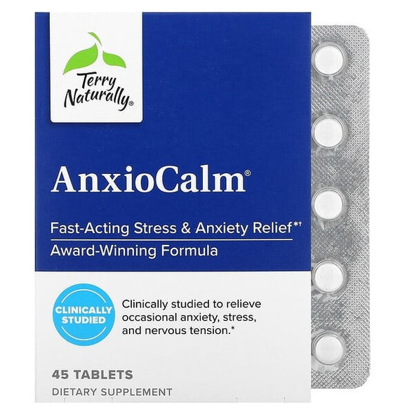 Terry Naturally, AnxioCalm, 45 Tablets Terry Naturally, AnxioCalm, 45 Tablets