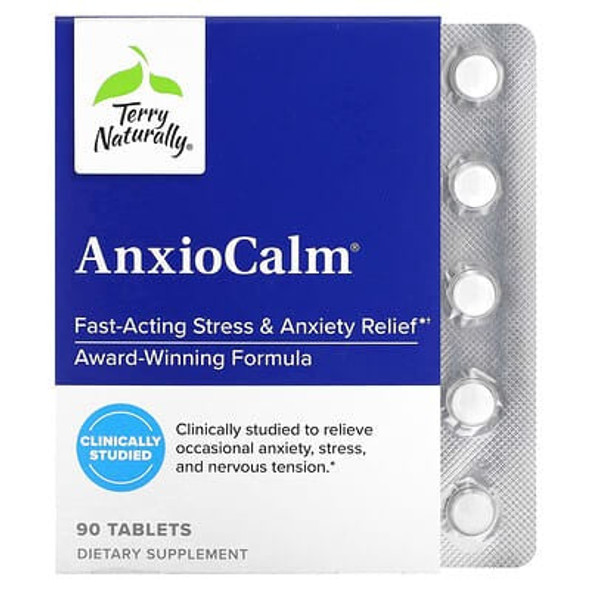 Terry Naturally, AnxioCalm, 90 Tablets Terry Naturally, AnxioCalm, 90 Tablets