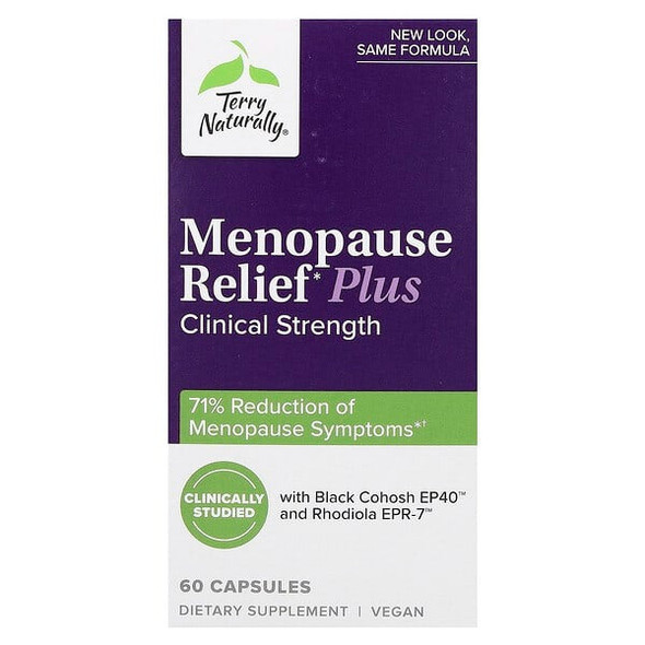 Terry Naturally, Menopause Relief Plus, 60 Capsules Terry Naturally, Menopause Relief Plus, 60 Capsules