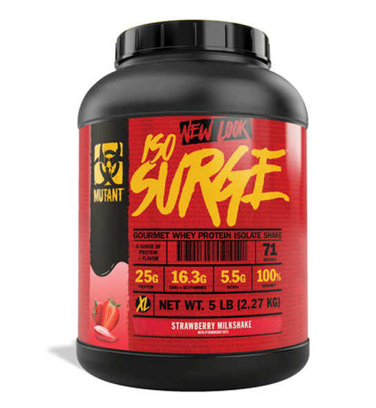 Mutant Iso Surge Whey Isolate Protein Strawberry Milkshake - 5lb
