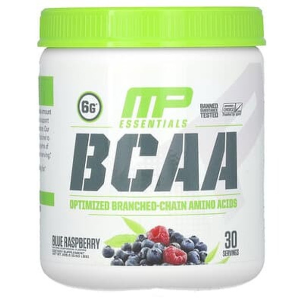 MusclePharm, Essentials, BCAA, Blue Raspberry, 0.5 lbs (225 g) MusclePharm, Essentials, BCAA, Blue Raspberry, 0.5 lbs (225 g)