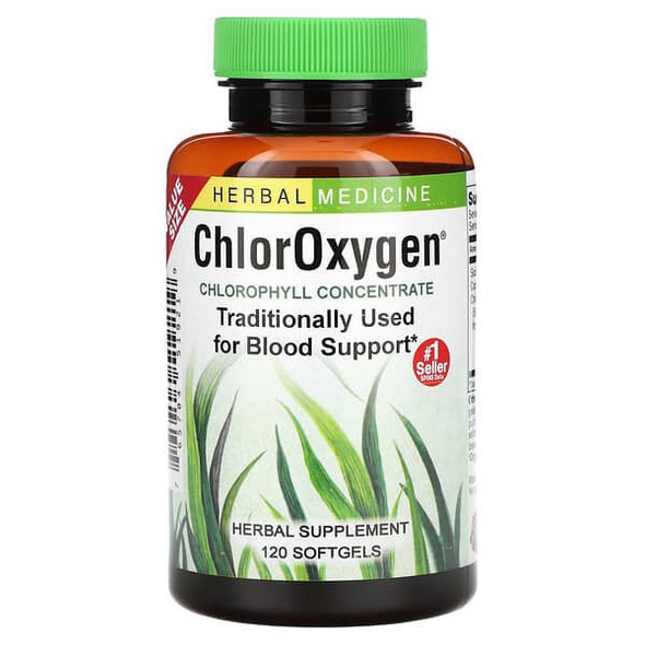 Herbs Etc., ChlorOxygen, Chlorophyll Concentrate, 120 Softgels Herbs Etc., ChlorOxygen, Chlorophyll Concentrate, 120 Softgels