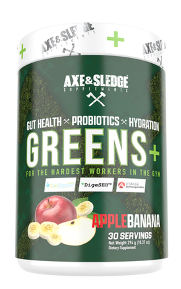 AXE & SLEDGE GREENS+ APPLE BANANA - 30 SERVINGS