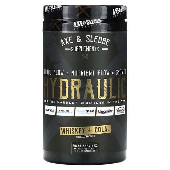 axe & sledge pre workout, Hydraulic Whiskey + Cola, 14.11 oz