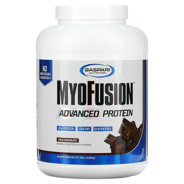 Gaspari Nutrition, MyoFusion, Advanced Protein, Milk Chocolate, 4 lbs (1.81 kg) Gaspari Nutrition, MyoFusion, Advanced Protein, Milk Chocolate, 4 lbs (1.81 kg)