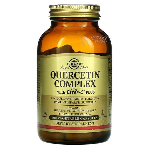 Solgar, Quercetin Complex with Ester-C Plus, 100 Vegetable Capsules Solgar, Quercetin Complex with Ester-C Plus, 100 Vegetable Capsules