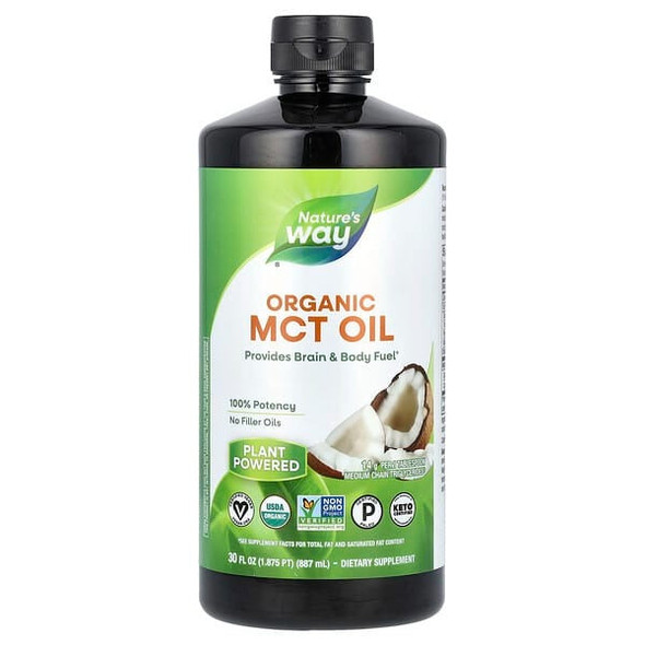 nature way mct oil, Organic MCT Oil, 30 fl oz (887 ml)