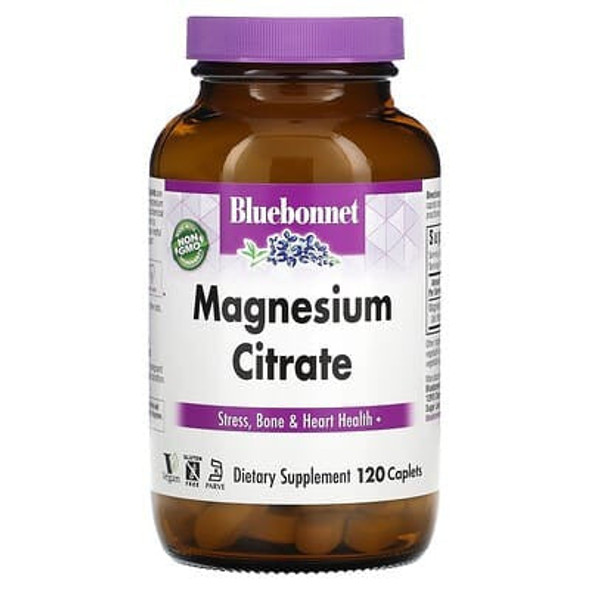 Bluebonnet Nutrition, Magnesium Citrate, 120 Caplets