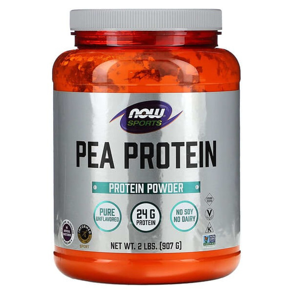 now pea protein, now sports pea protein, Pure Unflavored, 2 lbs (907 g)