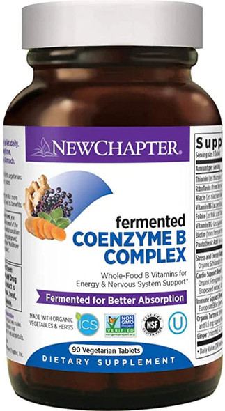 New Chapter Fermented Coenzyme B Complex 90 Vegetarian Tablets