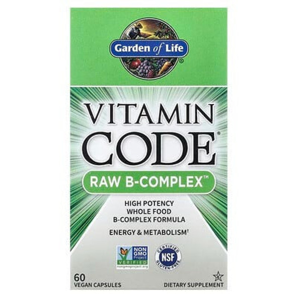 Garden of Life, Vitamin Code®, RAW B-Complex, 60 Vegan Capsules