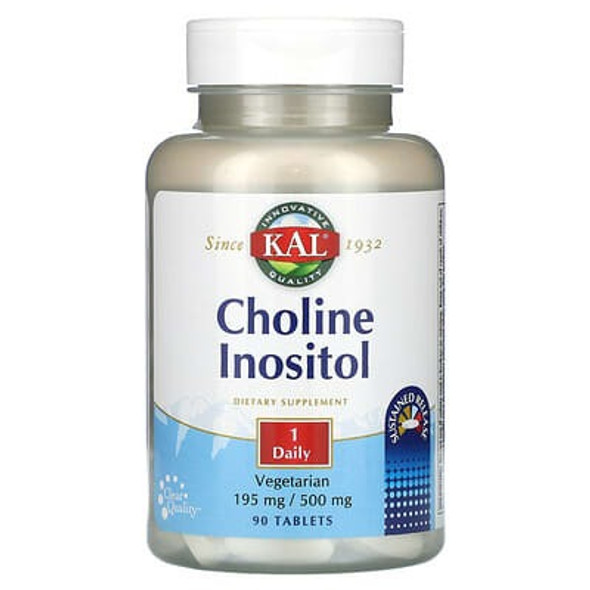 KAL, Choline Inositol, 90 Tablets KAL, Choline Inositol, 90 Tablets