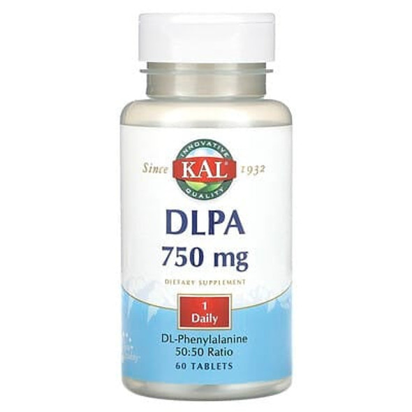 KAL, DLPA, 750 mg, 60 Tablets