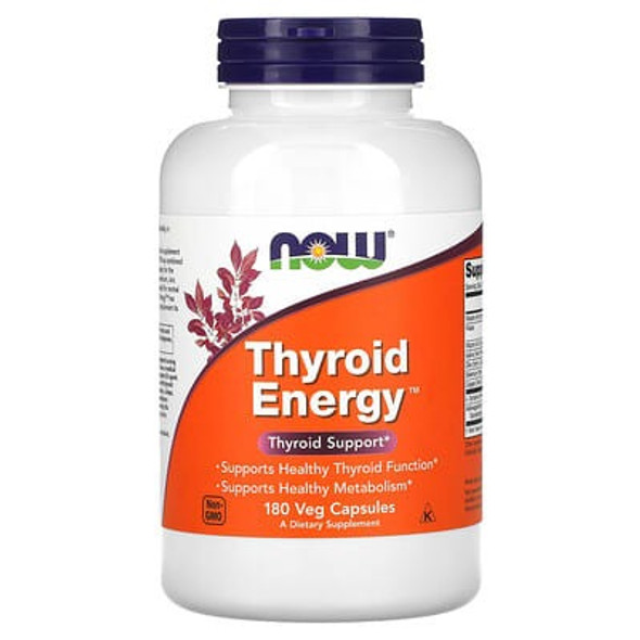 NOW Foods, Thyroid Energy, 180 Veg Capsules NOW Foods, Thyroid Energy, 180 Veg Capsules