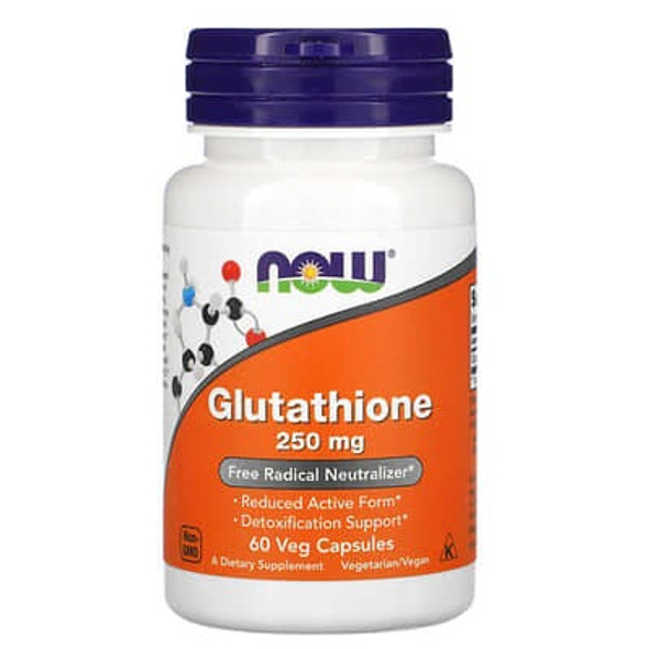 NOW Foods, Glutathione, 250 mg, 60 Veg Capsules