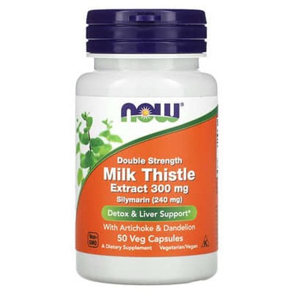 NOW Foods, Milk Thistle, 300 mg, 50 Veg Capsules