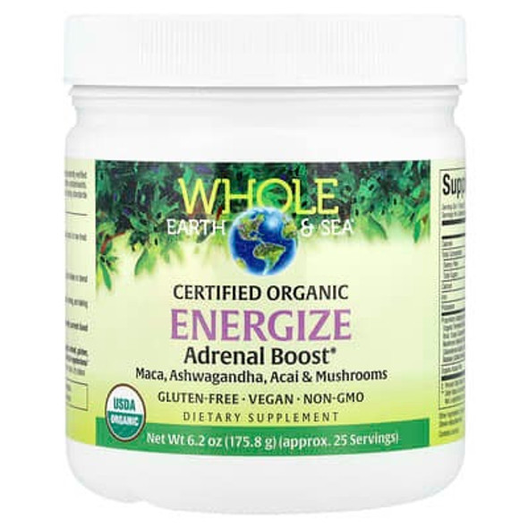 Natural Factors, Whole Earth & Sea®, Certified Organic Energize Adrenal Boost, 6.2 oz (175.8 g) Natural Factors, Whole Earth & Sea®, Certified Organic Energize Adrenal Boost, 6.2 oz (175.8 g)