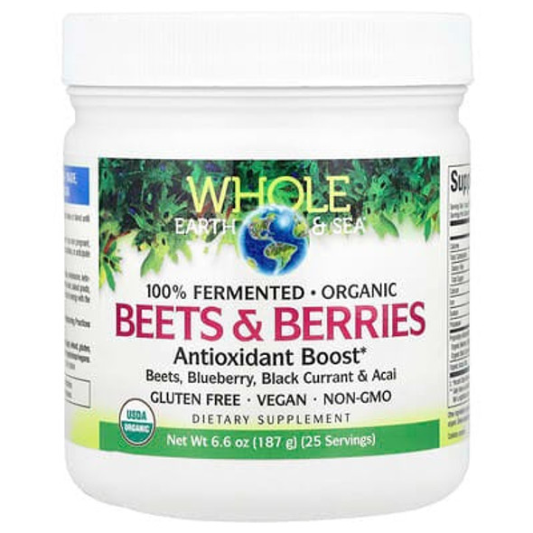 Natural Factors, Whole Earth & Sea®, Beets & Berries , 6.6 oz (187 g) Natural Factors, Whole Earth & Sea®, Beets & Berries , 6.6 oz (187 g)