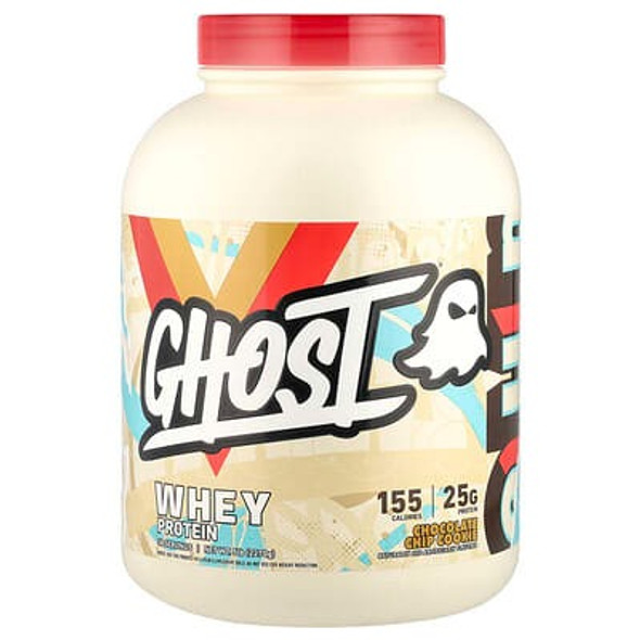 Ghost, Whey Protein, Chocolate Chip Cookie , 5 lb (2,270 g)