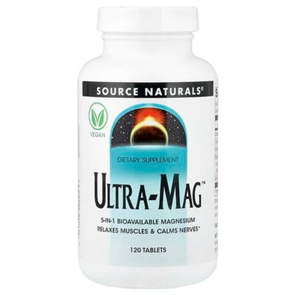 Source Naturals, Ultra-Mag, 120 Tablets Source Naturals, Ultra-Mag, 120 Tablets