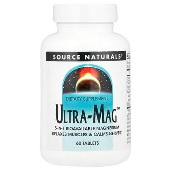 Source Naturals, Ultra-Mag, 60 Tablets Source Naturals, Ultra-Mag, 60 Tablets