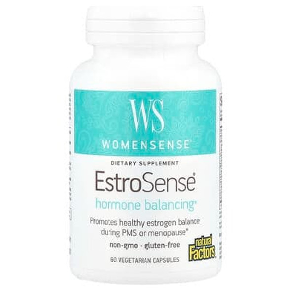 Natural Factors, WomenSense®, EstroSense®, Hormone Balancing, 60 Vegetarian Capsules Natural Factors, WomenSense®, EstroSense®, Hormone Balancing, 60 Vegetarian Capsules