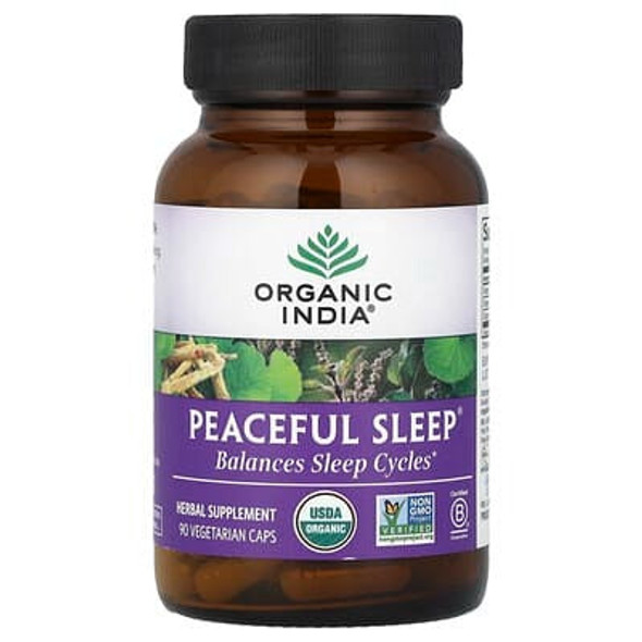 Organic India, Peaceful Sleep®, 90 Vegetarian Caps