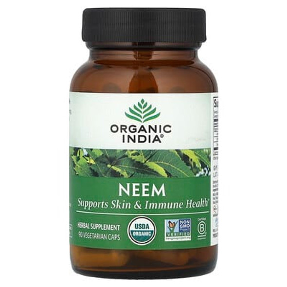 Organic India, Neem, 90 Vegetarian Caps