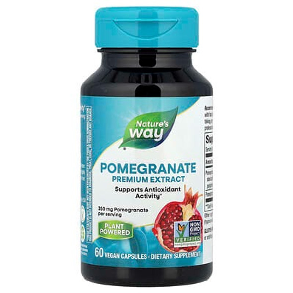 Nature's Way, Pomegranate Premium Extract, 350 mg, 60 Vegan Capsules