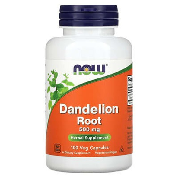 NOW Foods, Dandelion Root, 500 mg, 100 Veg Capsules NOW Foods, Dandelion Root, 500 mg, 100 Veg Capsules