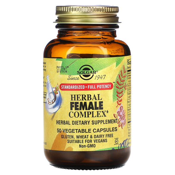 Herbal Female Complex, 50 Vegetable Capsules, Solgar