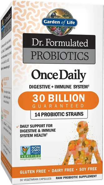 Garden of Life Dr. Formulated Probiotics Once Daily - Acidophilus Probiotic with Daily Support for Digestive and Immune Health Garden of Life Dr. Formulated Probiotics Once Daily - Acidophilus Probiotic with Daily Support for Digestive and Immune Health