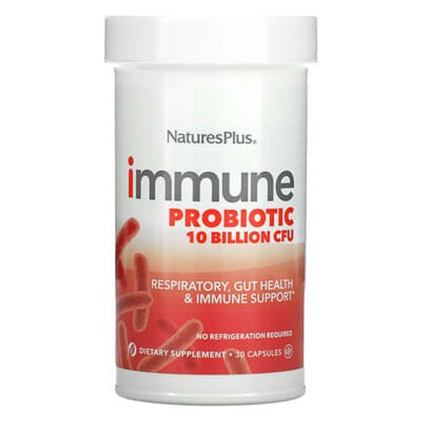 NaturesPlus, Immune Probiotic, 10 Billion CFU, 30 Capsules NaturesPlus, Immune Probiotic, 10 Billion CFU, 30 Capsules
