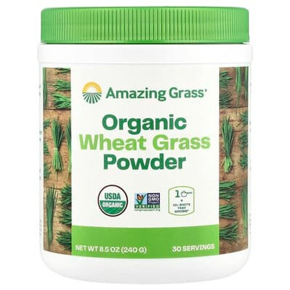 Amazing Grass, Organic Wheat Grass Powder, 8.5 oz (240 g)