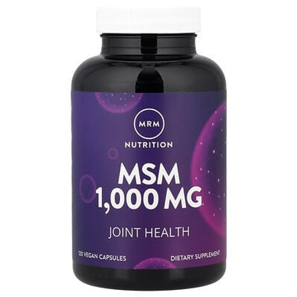 MRM Nutrition, MSM, 1,000 mg, 120 Vegan Capsules
