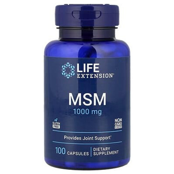 Life Extension, MSM, 100 Capsules (1,000 mg per Capsule)