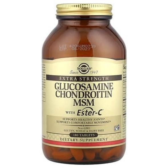Solgar, Glucosamine Chondroitin MSM with Ester-C®, 180 Tablets