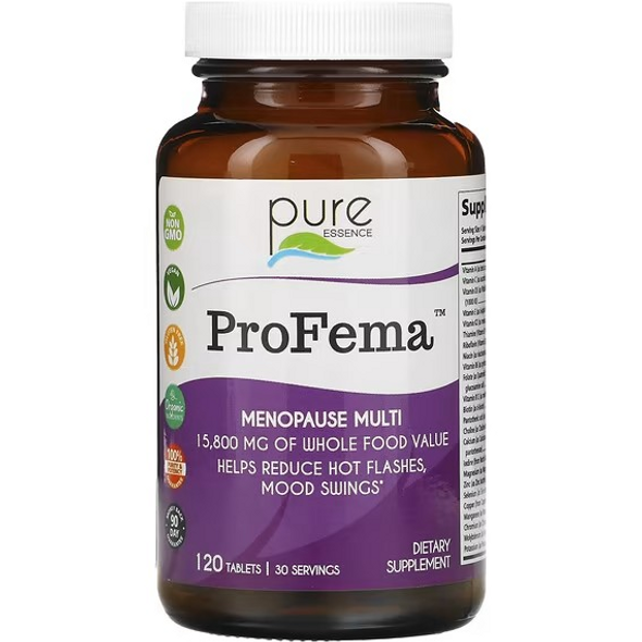 pure essence profema, menopause multi, 120 tablets