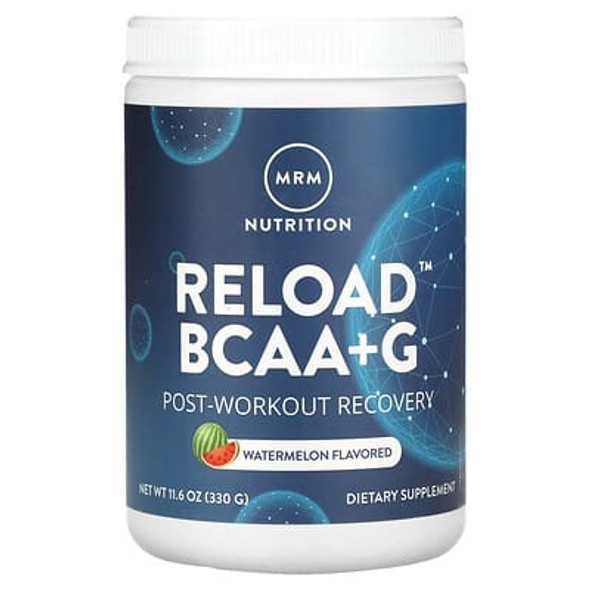 MRM Nutrition, Reload BCAA+G, Post-Workout Recovery, Watermelon, 11.6 oz (330 g)