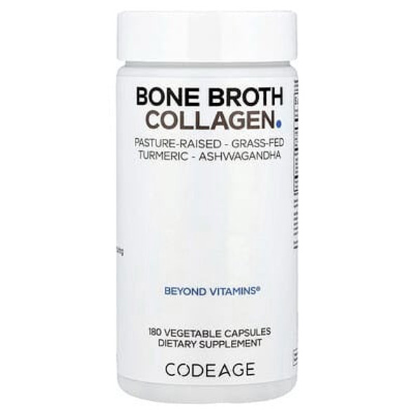 Codeage, Bone Broth Collagen, 180 Vegetable Capsules