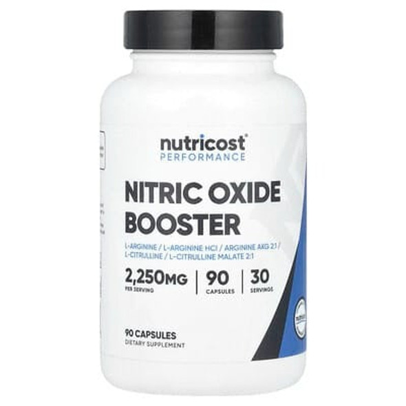 Nutricost, Performance, Nitric Oxide Booster, 90 Capsules